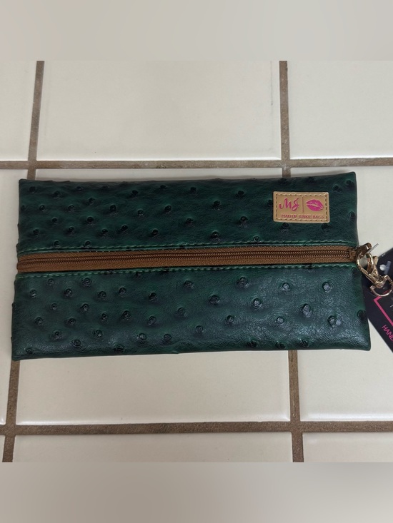 Makeup Junkie Handbags - Makeup Junkie Mini Bag June Green Ostrich